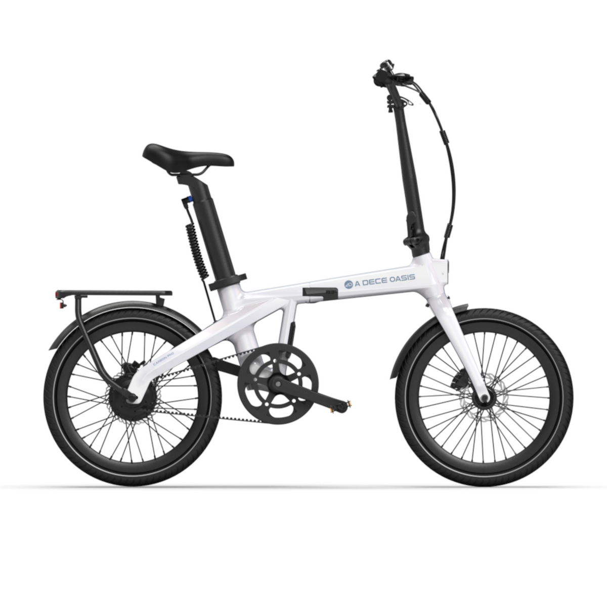 Sammenklappelig elcykel ADO Air Carbon PRO, hvid