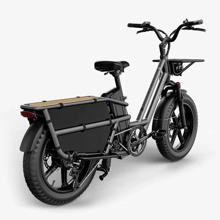 El-ladcykel FIIDO T2 Longtail Cargo, Grå
