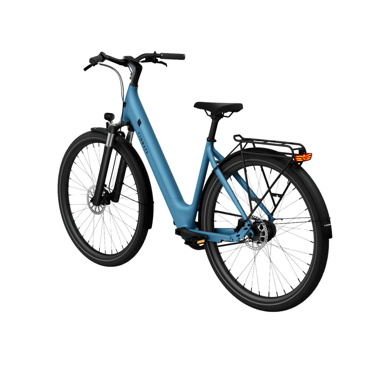 Elcykel TENWAYS CGO800S, himmelblå