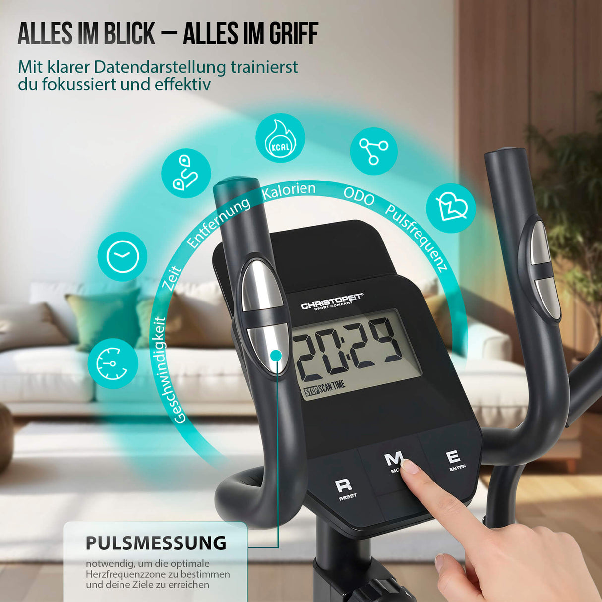 Elliptisk träningscykel CHRISTOPEIT CT 5