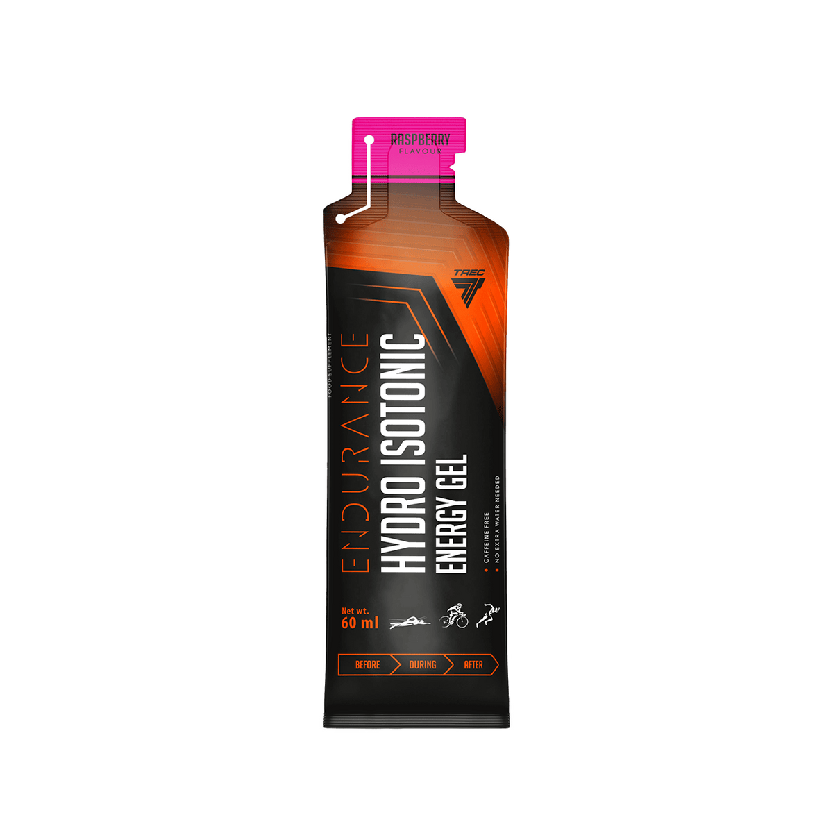 Energigel TREC Hydro Isotonic 60ml, Hindbær