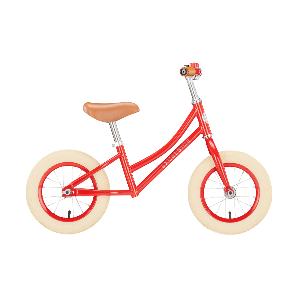 Balancecykel EXCELSIOR Retro Runner 12" – Rød