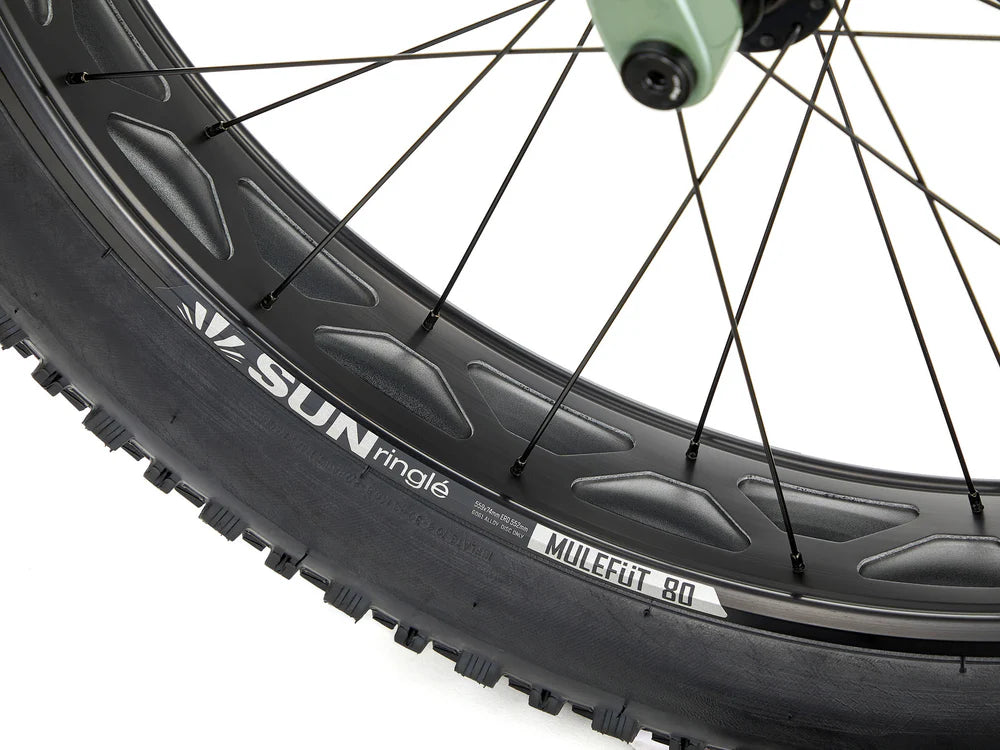 Fatbike KONA Woo, 26" Gloss Metallic (Grön)