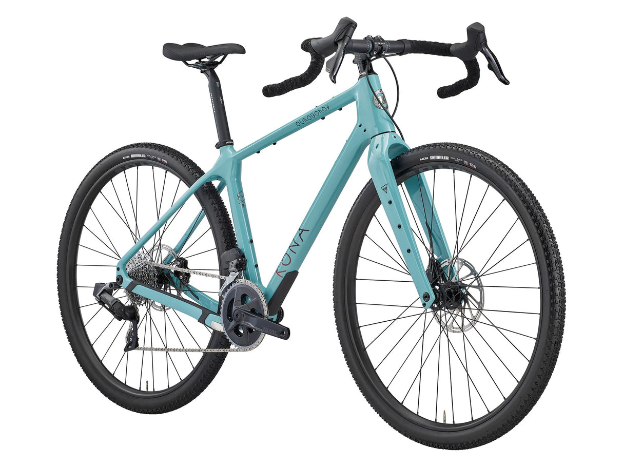 Gravelbike KONA Ouroboros CR/DL, Gloss Harbor Gray (Green)