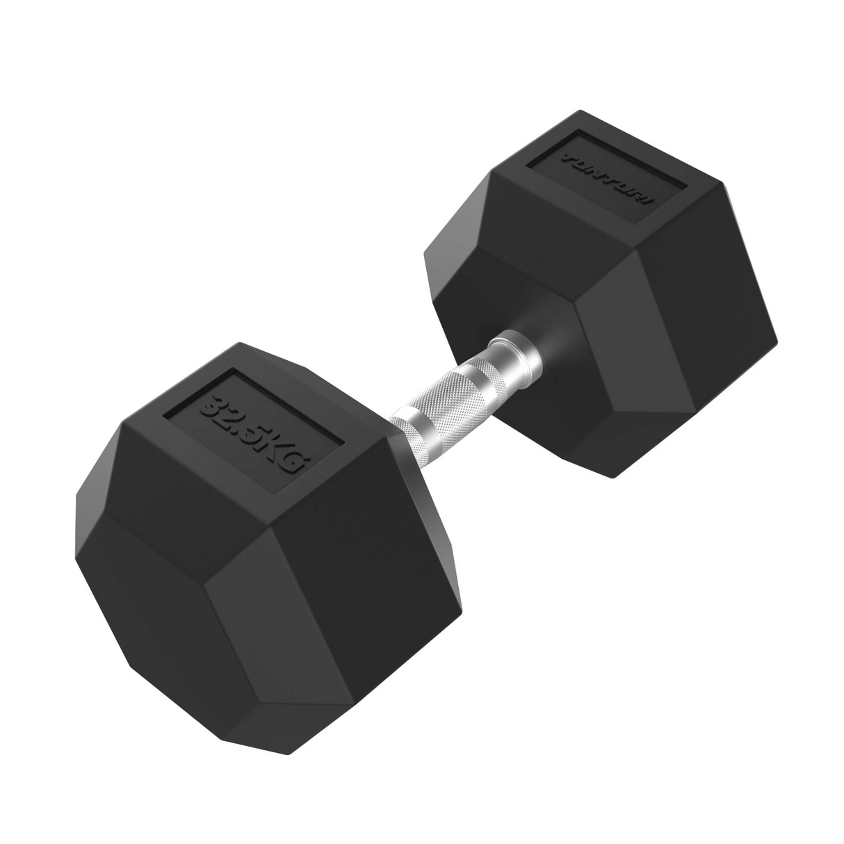 Hantel TUNTURI Platinum Hex Gummibelagd Hantel, 42,5 kg
