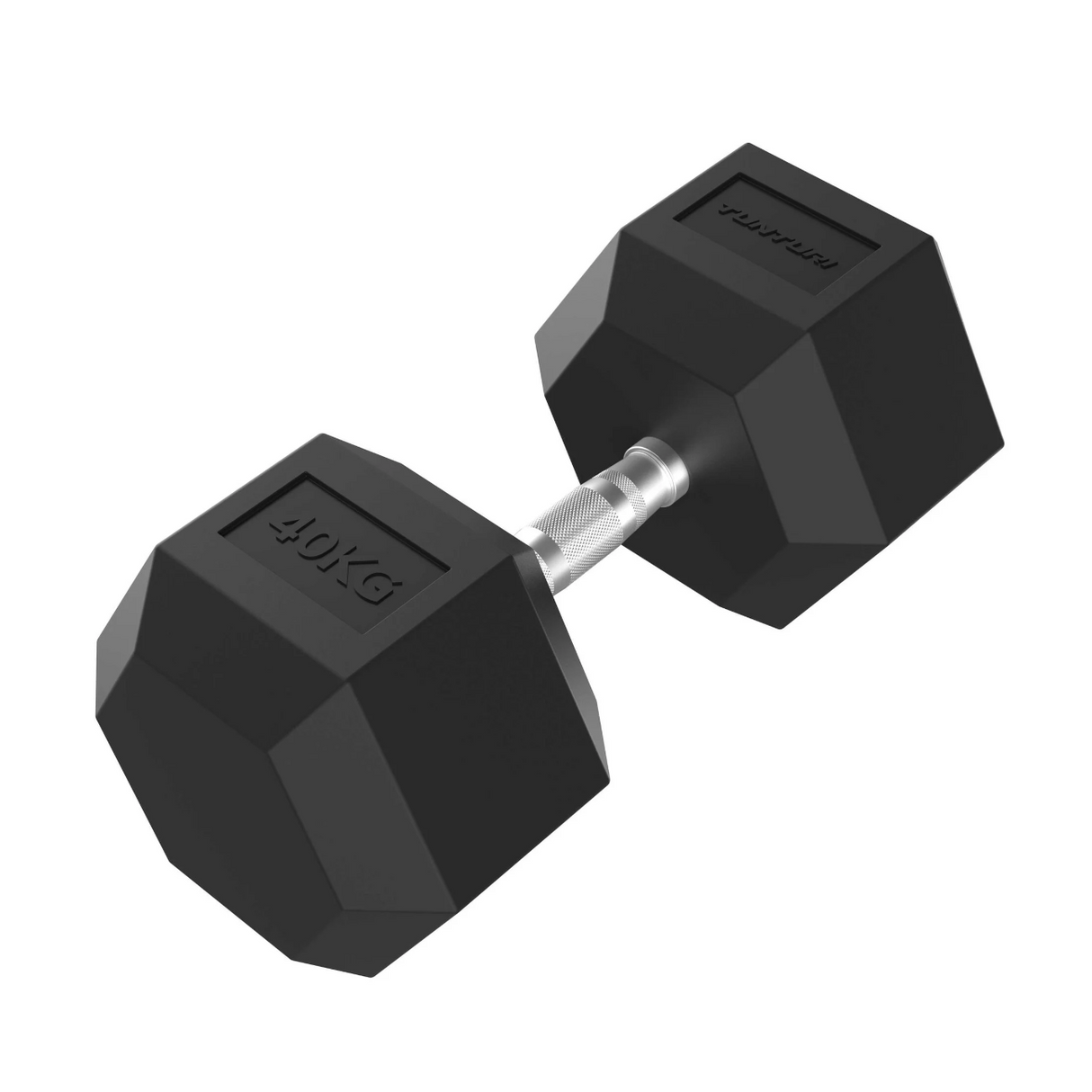 Hantel TUNTURI Platinum Hex Gummibelagd Hantel, 42,5 kg