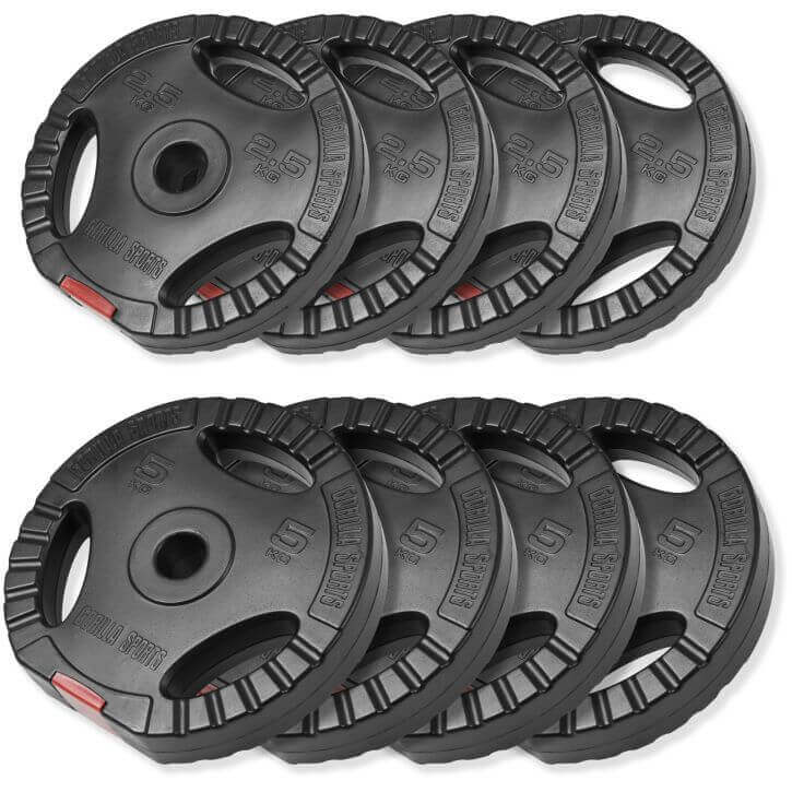 Vægtskiver PRO Trigrip 4x5kg 4x2,5kg