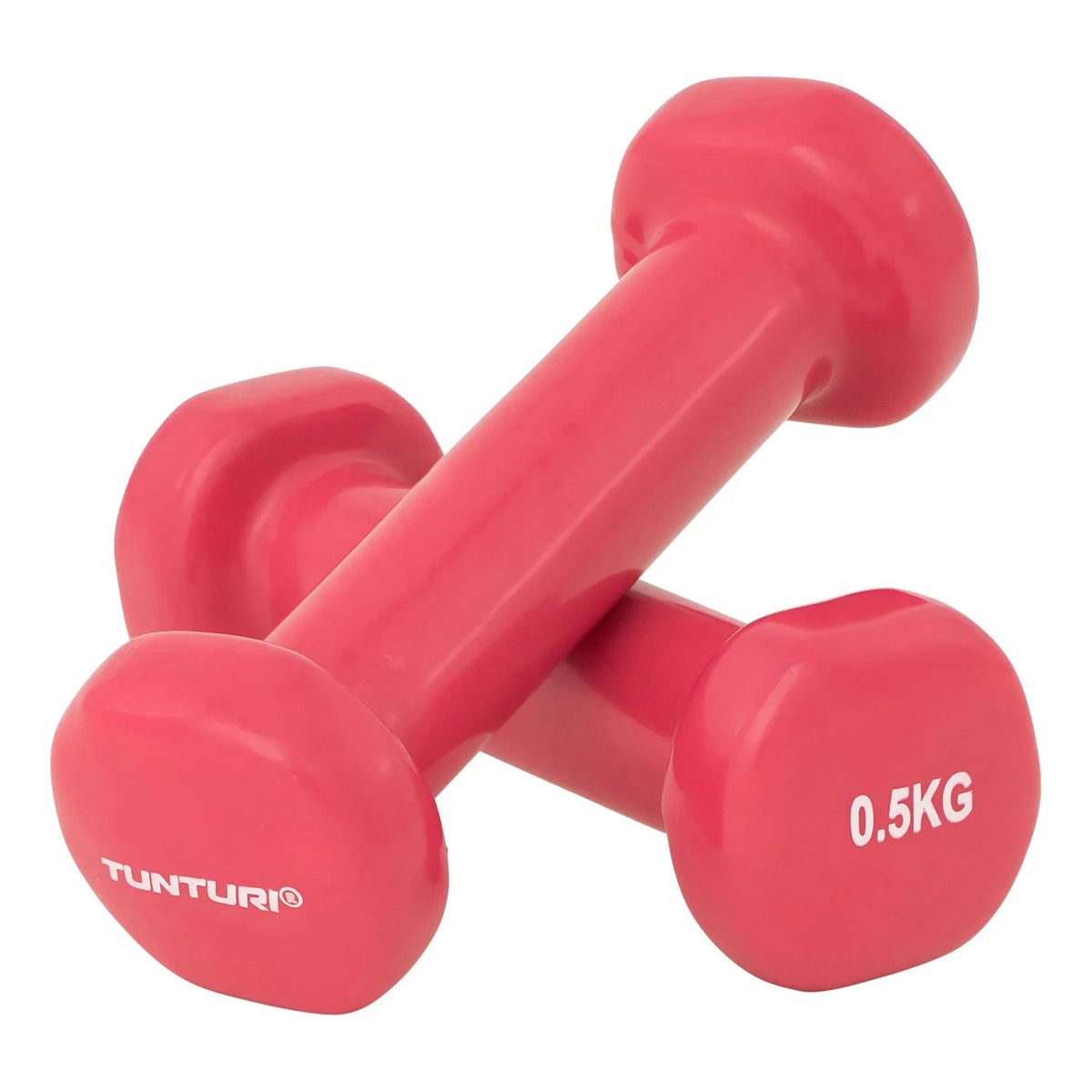 Håndvægte TUNTURI Vinylhåndvægte 2 x 0,5 kg, rosa