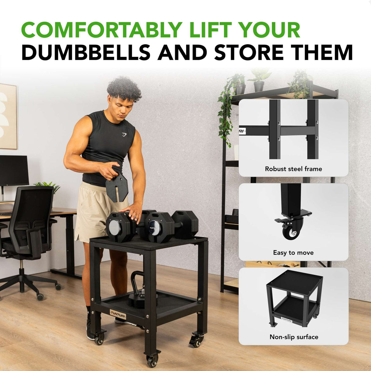 TUNTURI Rapid Adjustable Dumbbell Stand