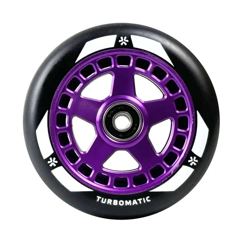 Hjul för sparkcykel Union Turbomatic V2 Pro Scooter Wheel 110mm Purple/Black
