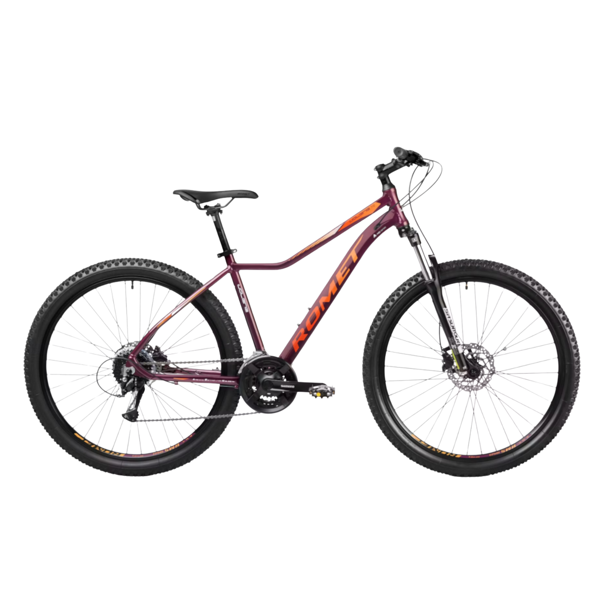 Women's bicycle ROMET Jolene 7.2, 27.5" dark red-orange
