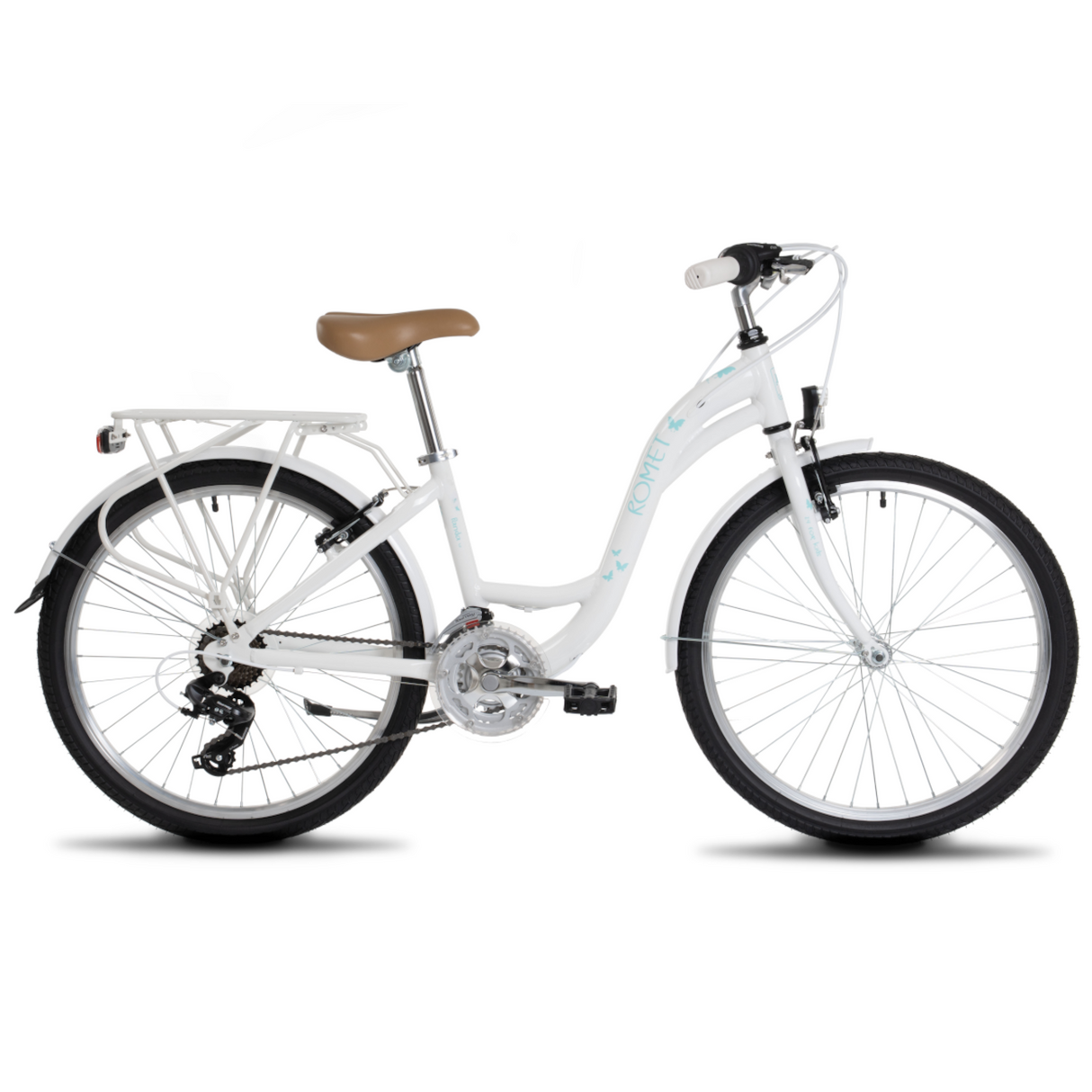 Flickcykel ROMET Panda 1, vit-blå