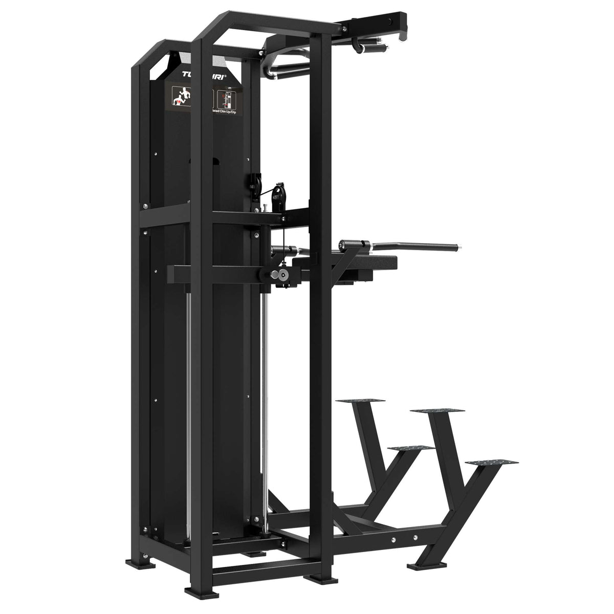 TUNTURI Platinum - Dual Assisted Chin Up/Dip - Selectorized V-Series