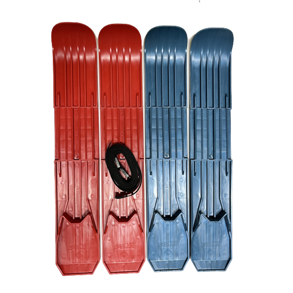 Skidor UNIPLAST Junior, med bindningar för barn, 56 cm, mix