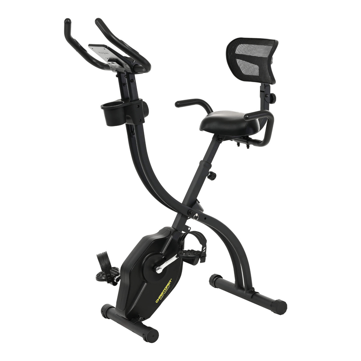 Hopfällbar motionscykel CHRISTOPEIT S-Bike Velo Fit, svart
