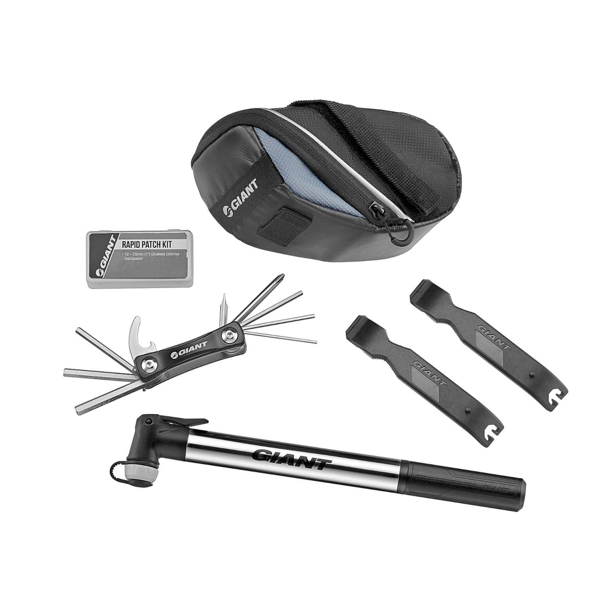 Verktygs- och däckreparationskit GIANT Quick Fix Combo Kit + Minipump