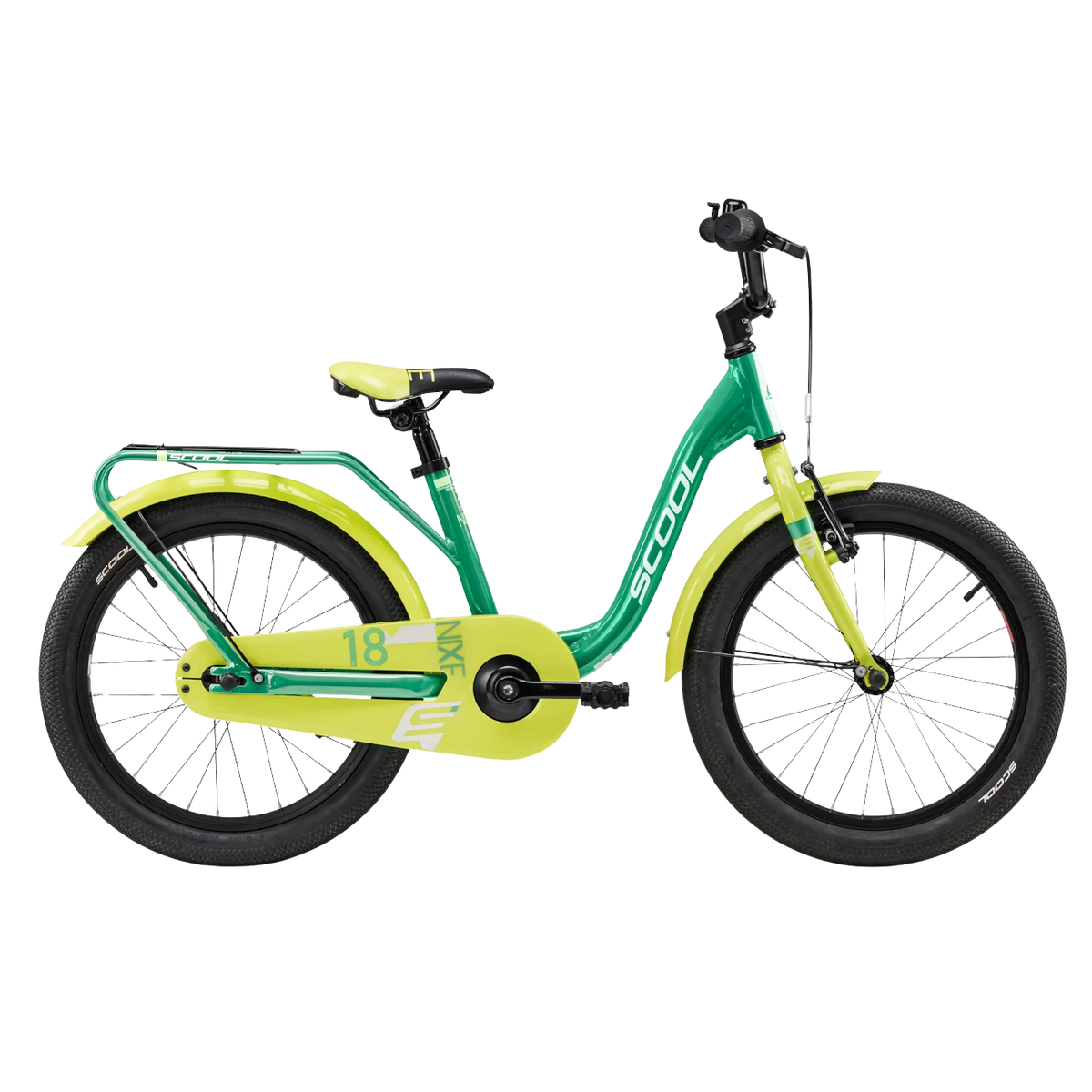 Børnecykel S´COOL niXe, 18" Grøn/Lime
