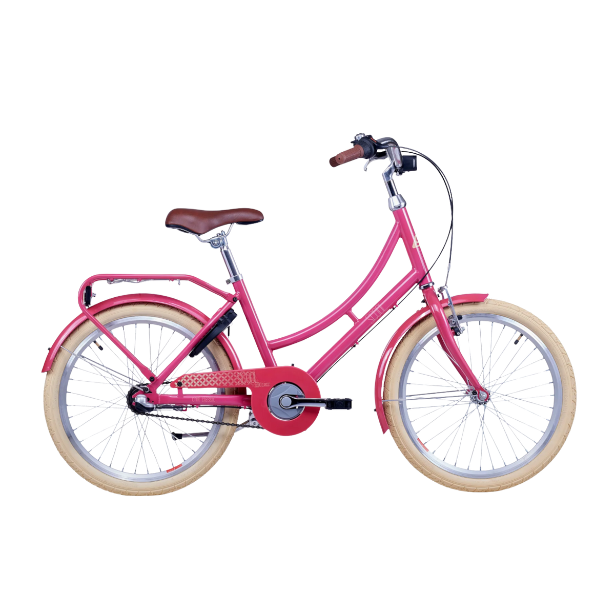 Børnecykel S'COOL chiX Classic, 20" Berry/Beige