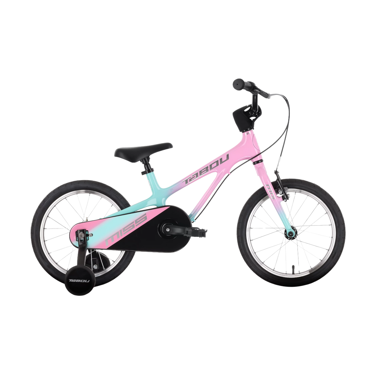 Ultralätt barncykel TABOU Miss MG, 16" rosa-mint