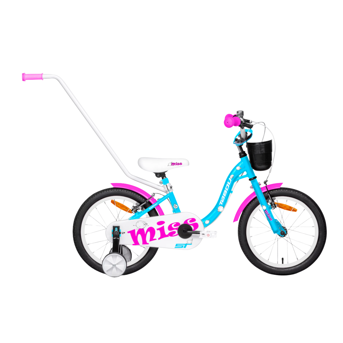 Børnecykel TABOU Miss ST, 14" blå-hvid