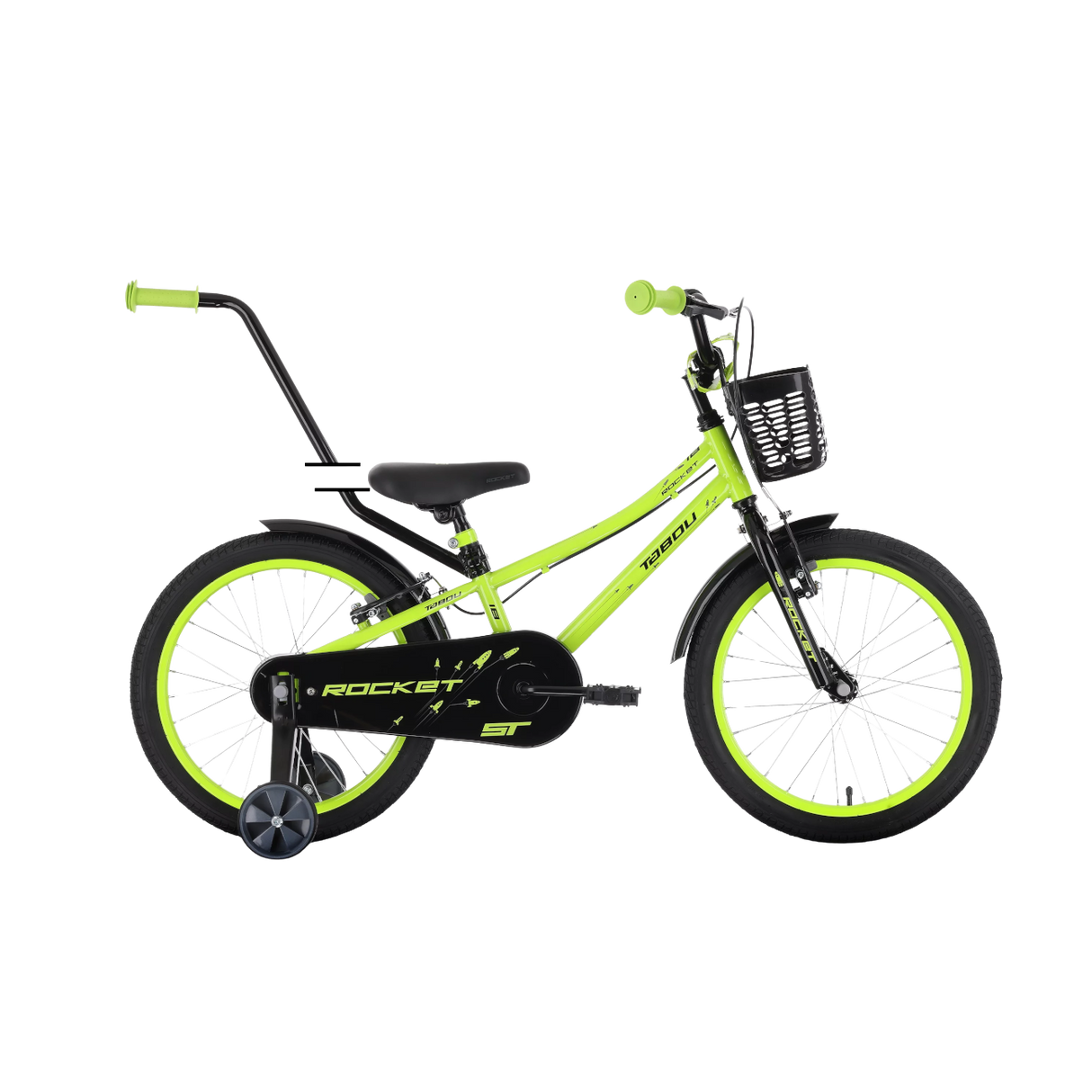 Barncykel TABOU Rocket ST 14" Grön