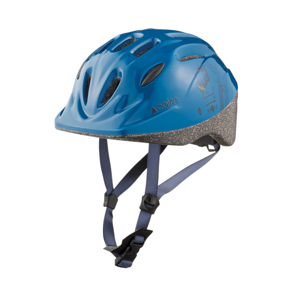 Barnhjälm CAIRN Sunny, Vintage Blue Game, XS