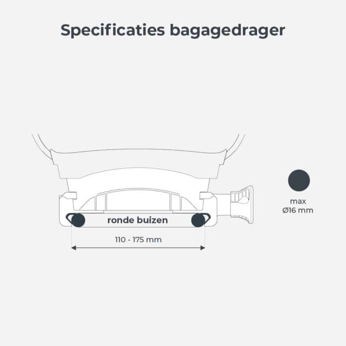 Barnstol för pakethållare URBAN IKI Ta-ke Easy Fix, Bincho Black/Bincho Black
