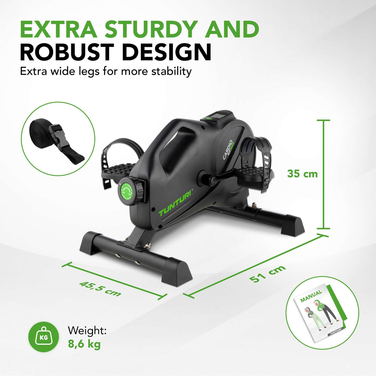 Mini cykel TUNTURI Cardio Fit M40 Mini Bike
