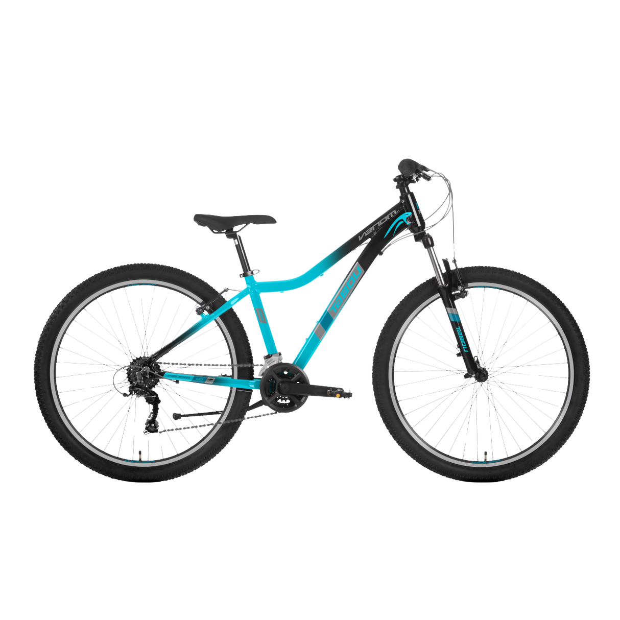 Ungdomscykel TABOU Venom 1.0 W, 27,5" sort-turkis, 14+ år