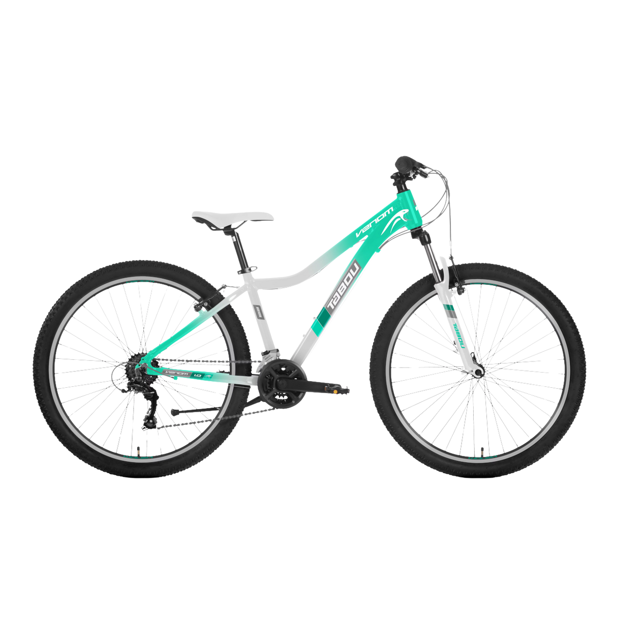 Fritidscykel för ungdomar TABOU Venom 1.0 W, 27,5" 17" M, mint-vit
