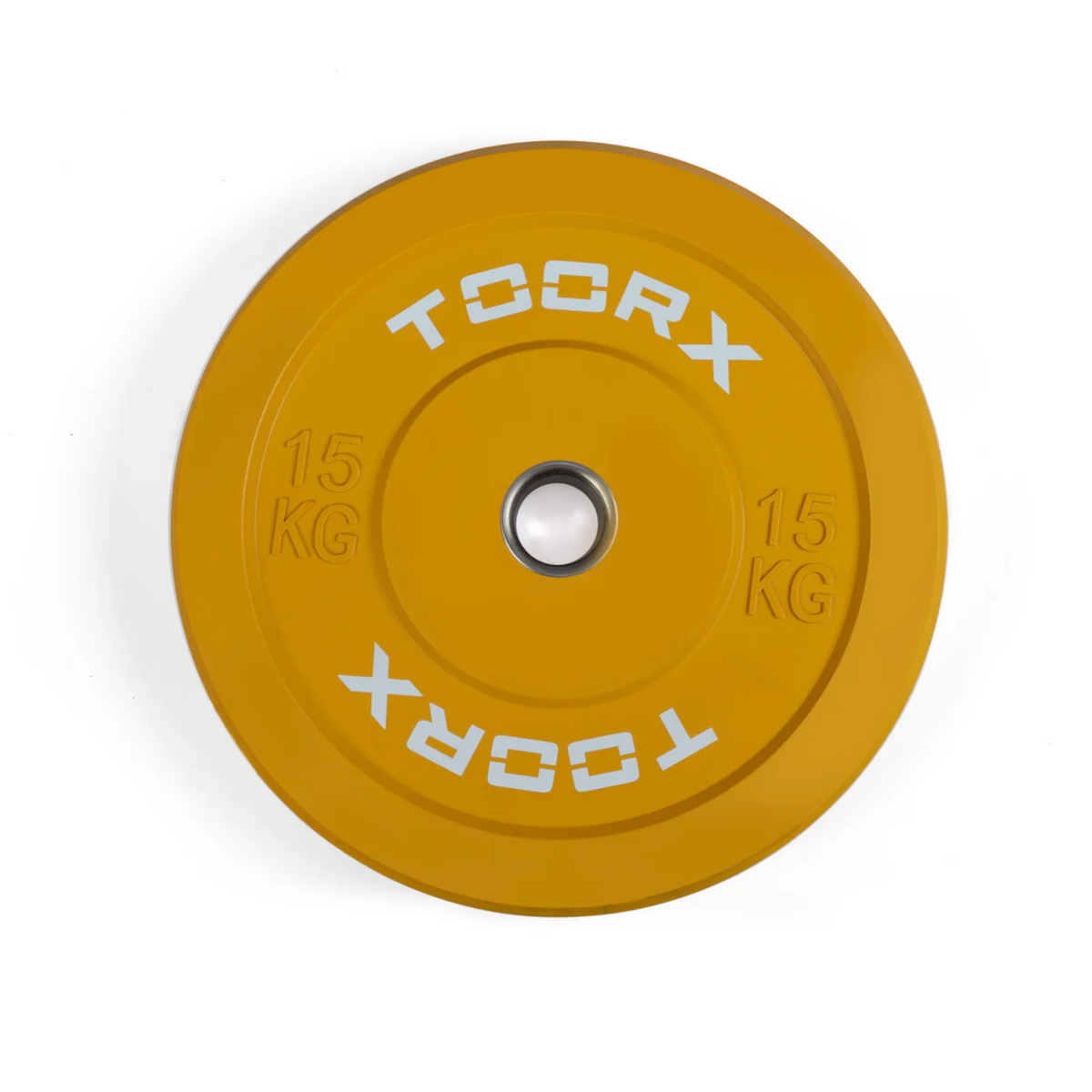 Vægtplade TOORX Bumper Plate Challenge, grøn, 50 mm, 10 kg