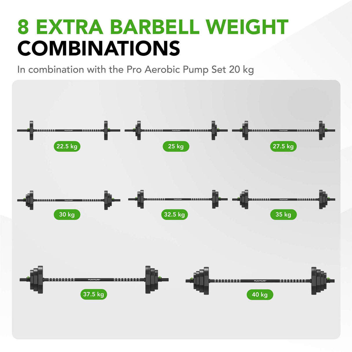 Viktskivor TUNTURI PRO Aerobic Pump Plates 10 kg