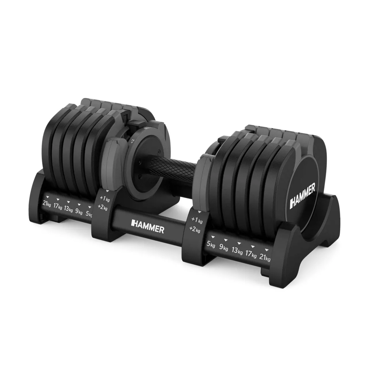 Justerbar hantel HAMMER StrongLock 8.0, 4-23 kg