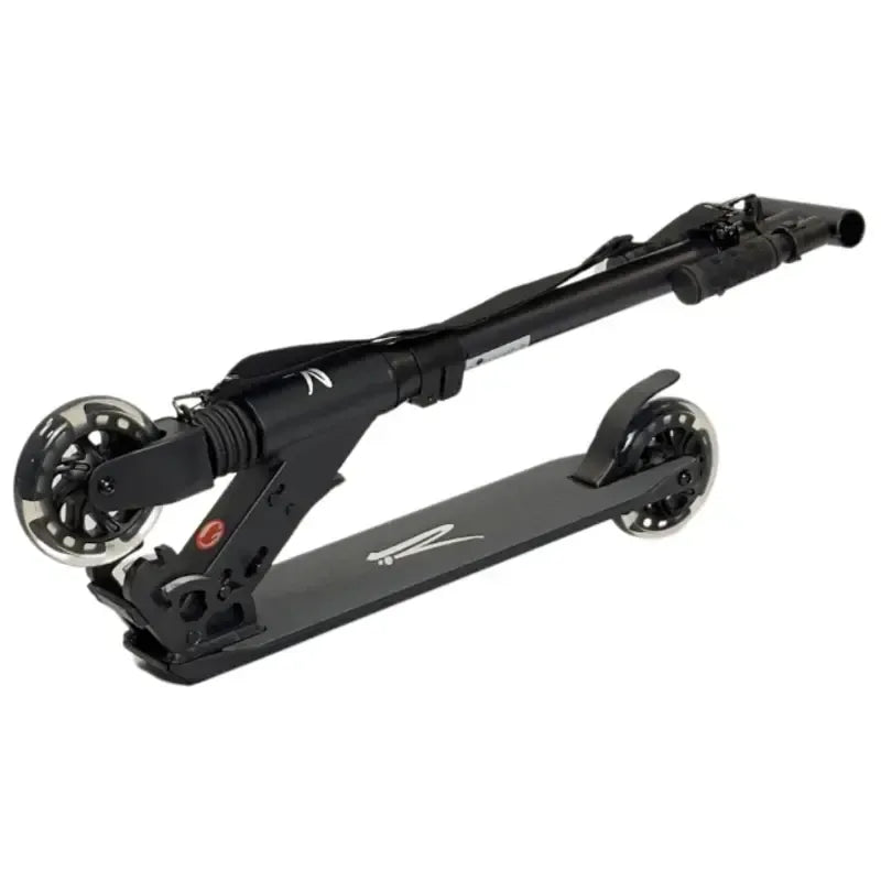 Løbehjul RIDEOO 120 City Scooter LED, sort