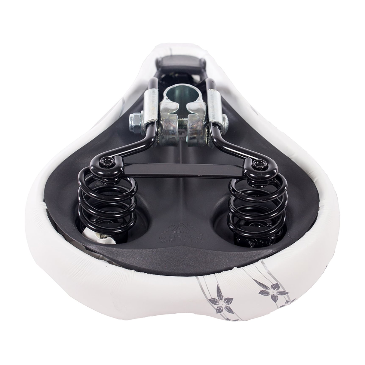 Sadel SELLE MONTE GRAPPA Happy Flowers, vit-silver