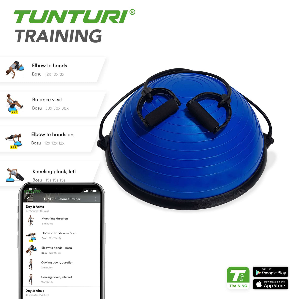 TUNTURI Balance Trainer incl Tubings
