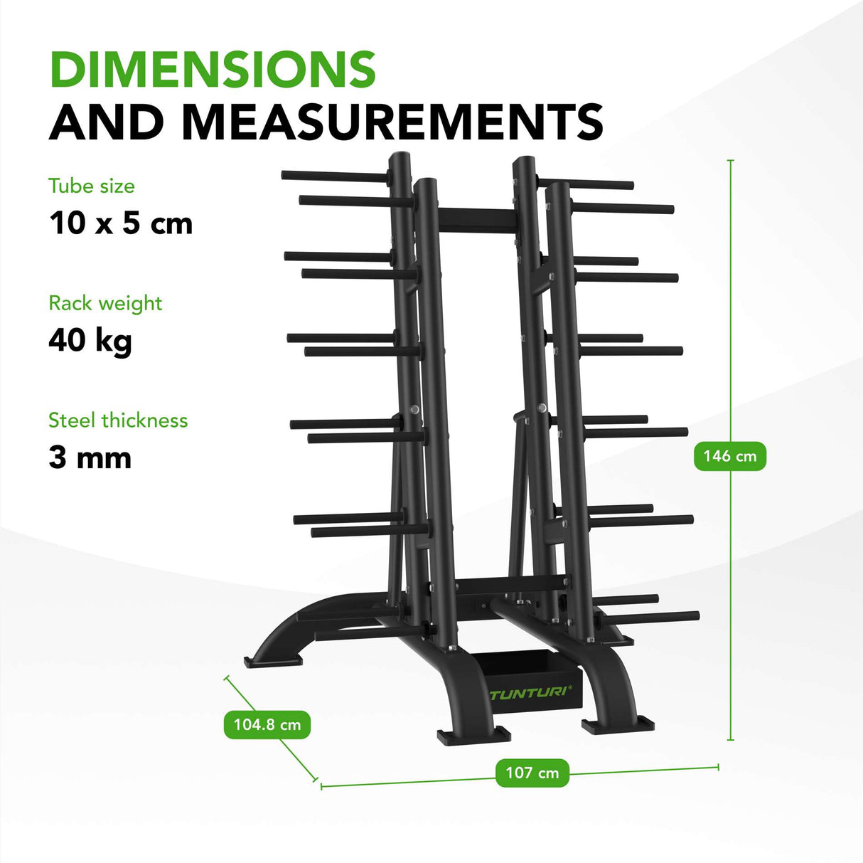 TUNTURI PRO Aerobic Pump Set Rack