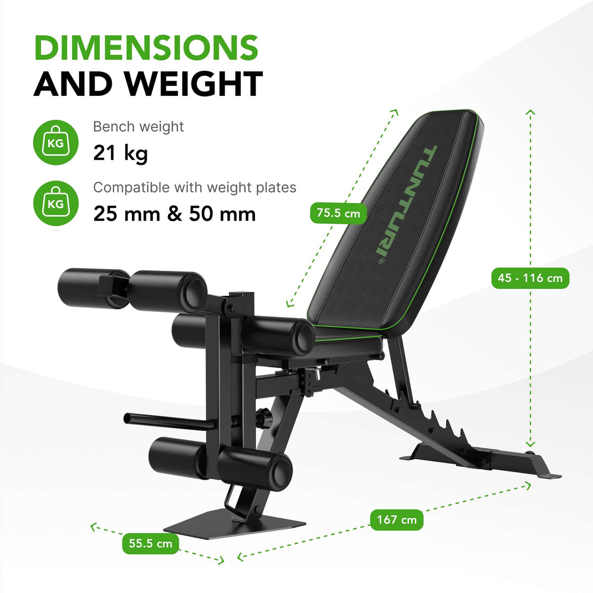 Träningsbänk TUNTURI UB60 Utility Bench