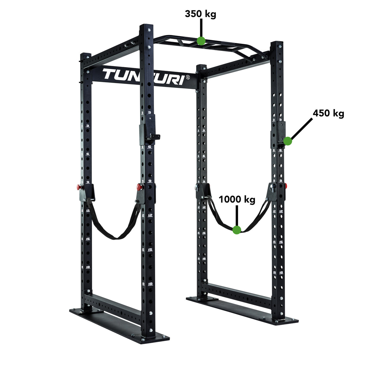 Squat-øvelse TUNTURI RC20 Pro Power Rack - Basis-rack