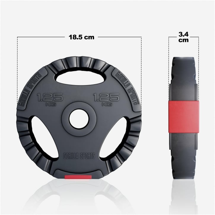 Skivestang Hantelsæt PRO Trigrip 100 kg PRO Trigrip 100 KG