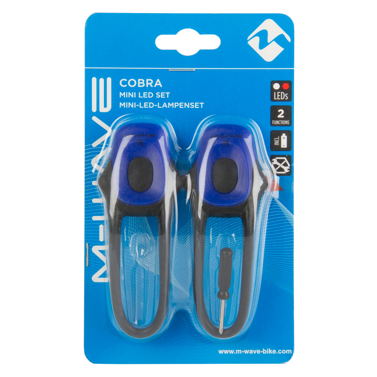 Lyssaet M-Wave Cobra, forskellige farver