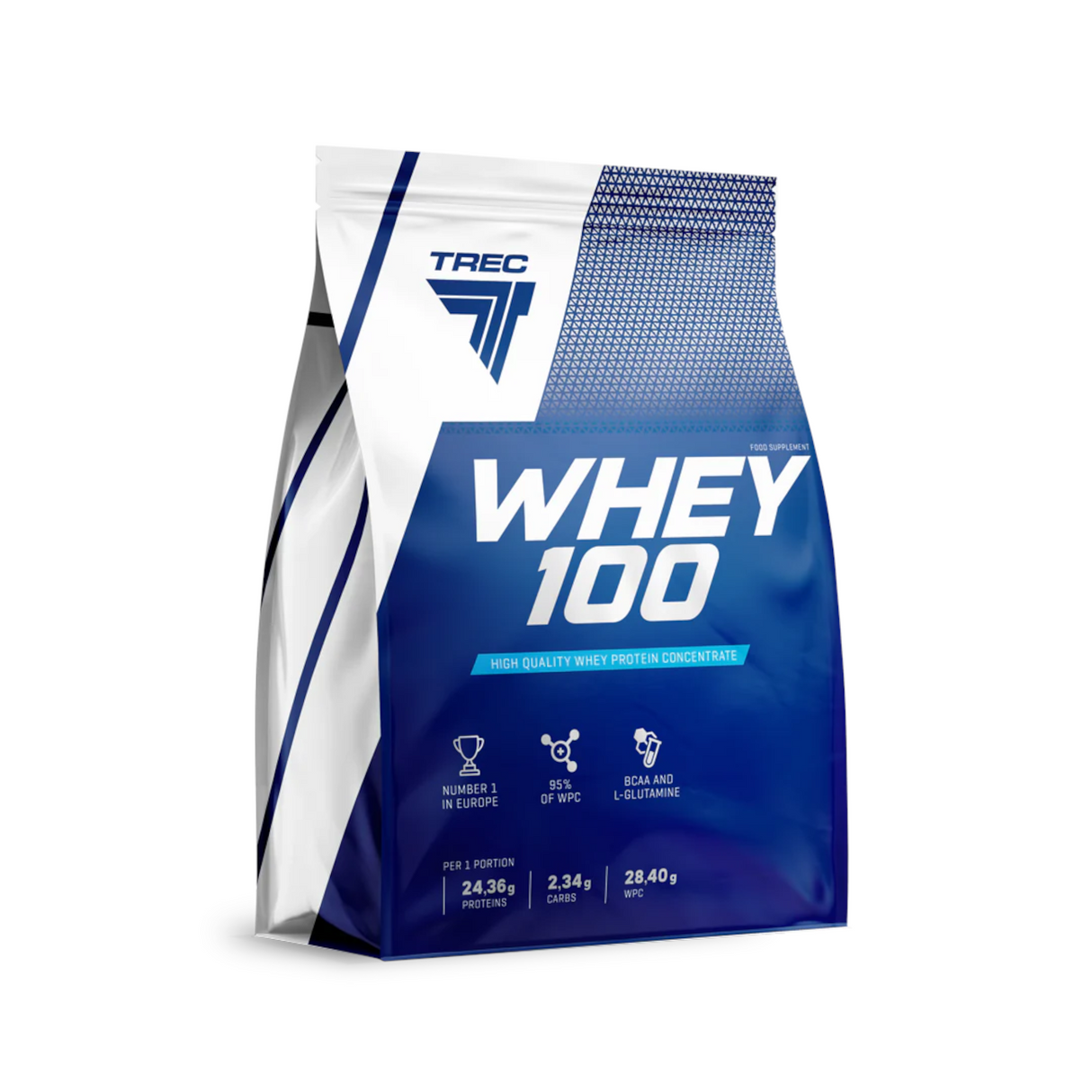 Proteinpulver TREC WHEY 100, Choklad, 900g