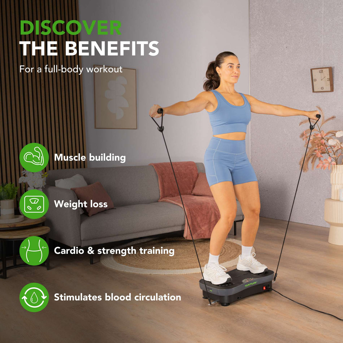 Vibrationsplade TUNTURI Cardio Fit V30