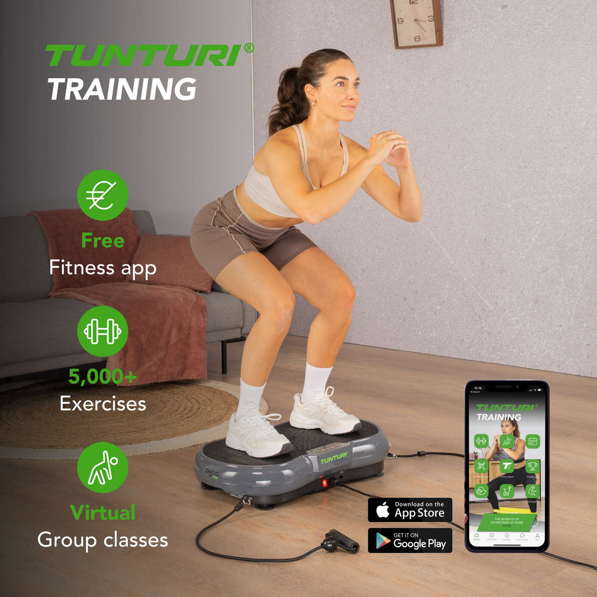 Vibrationsplatta TUNTURI Cardio Fit V40