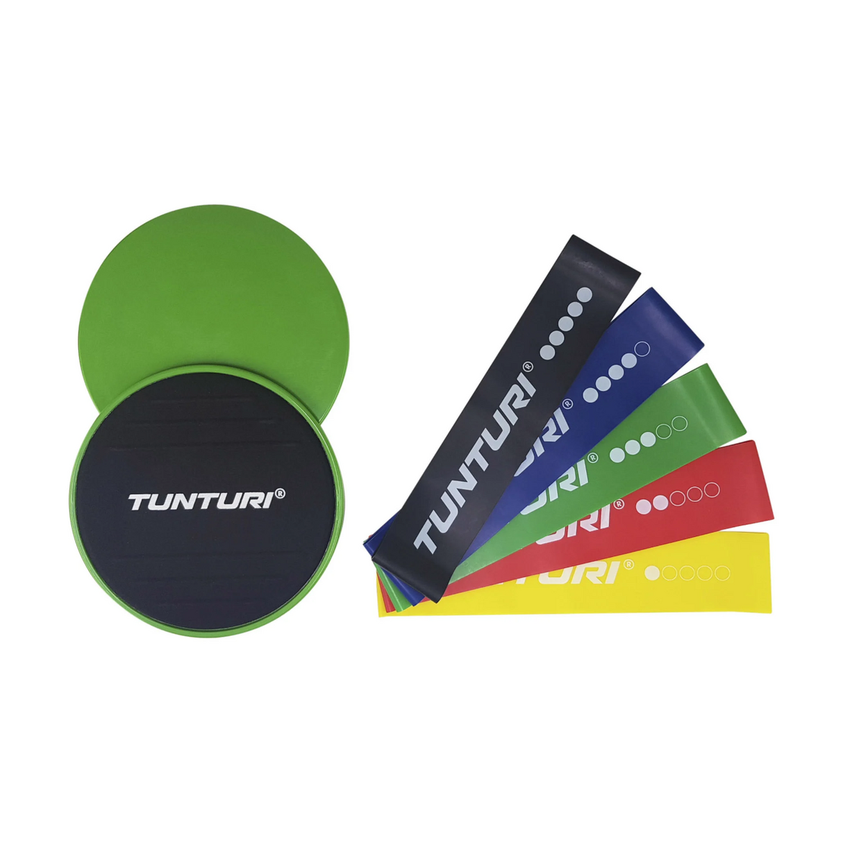 Gymnastikset TUNTURI Resistance & Core Sliders Set