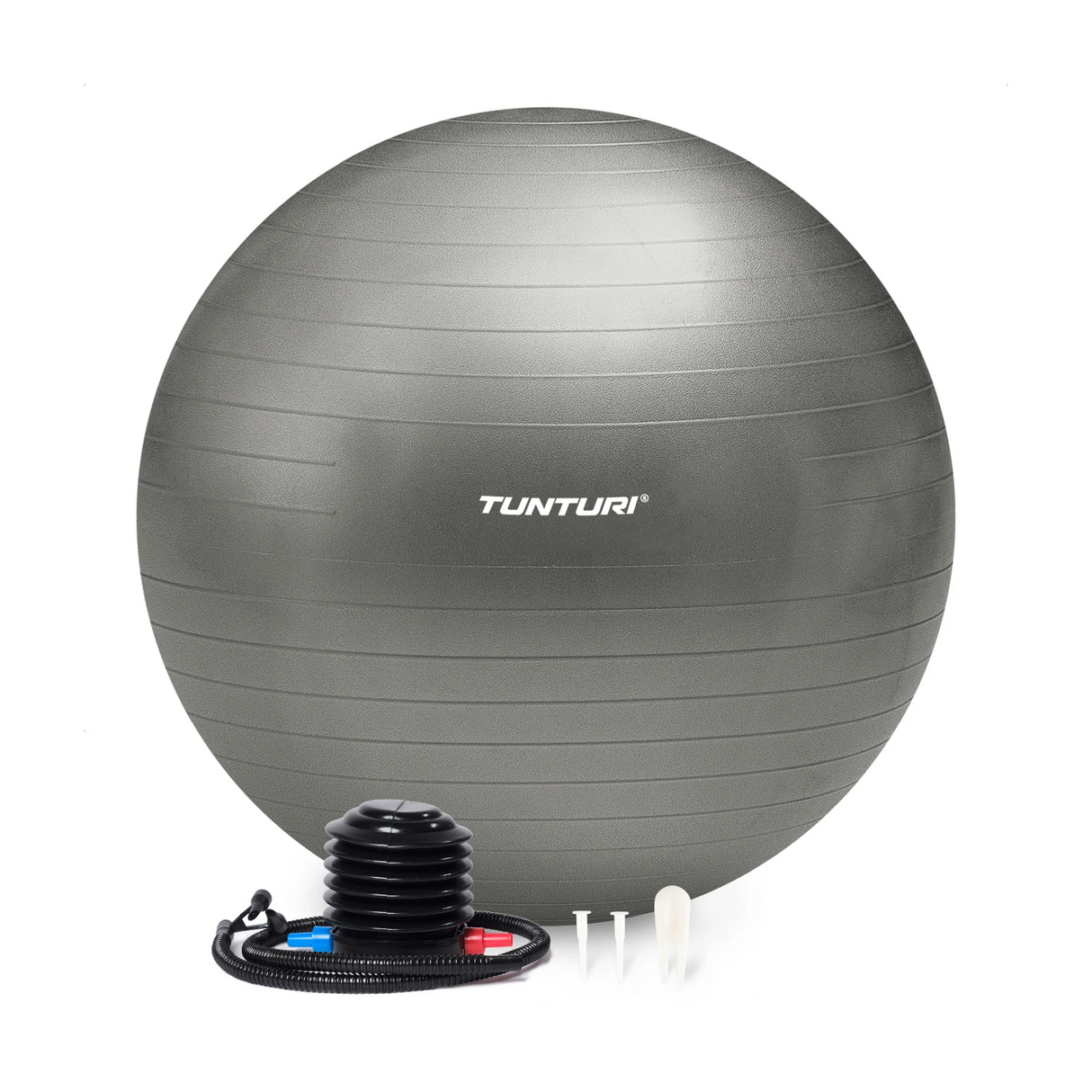 Träningsboll TUNTURI Gymball 90cm, Anti-Burst, Silver