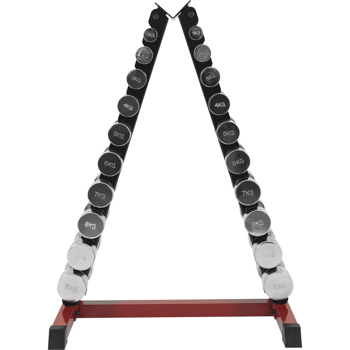 Håndvægtstativ i krom