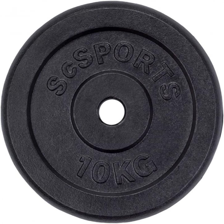 VÆGTSKIVER SCSPORTS STØBEJERN 2X10 KG