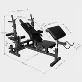 MULTIGYM BASIC BLACK 100 KG VÆGTSÆT LATS GULV