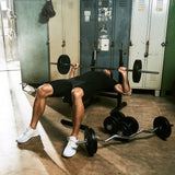 Bänkpress BLACK Skivstång Curlstång Hantelset 100kg